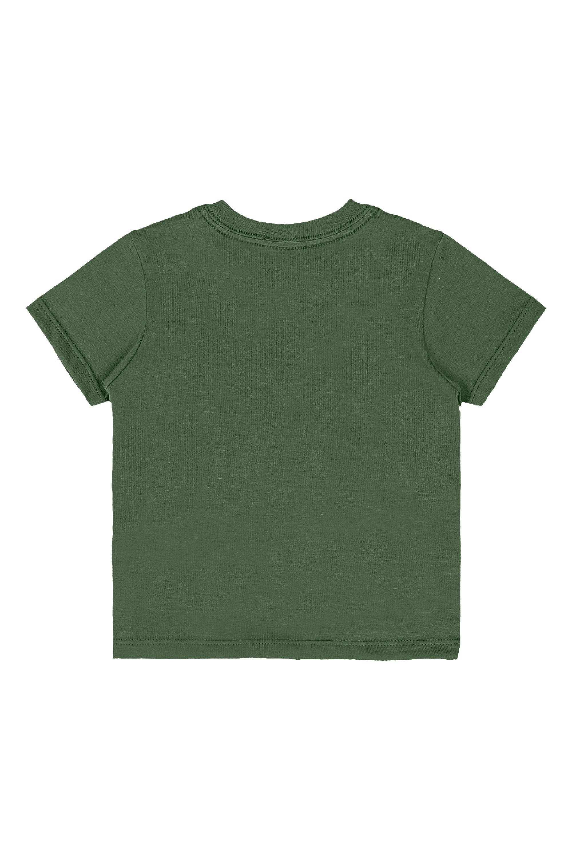 Conjunto para Bebê Menino Camisa Dino e Bermuda (Verde) Quimby - Imagem 4